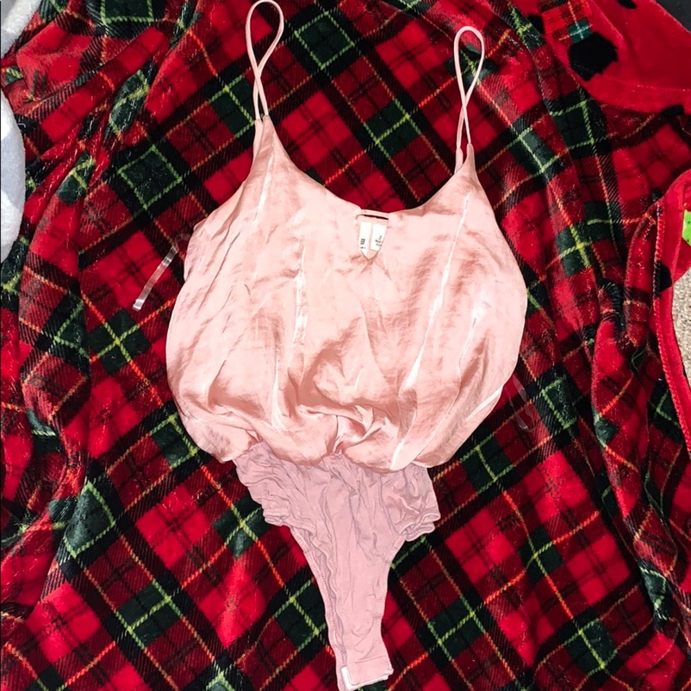 Blush pink satin shirt.💞